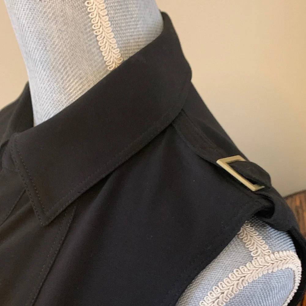 Calvin Klein Black Sleeveless Dress with Belt - Picture 8 of 14